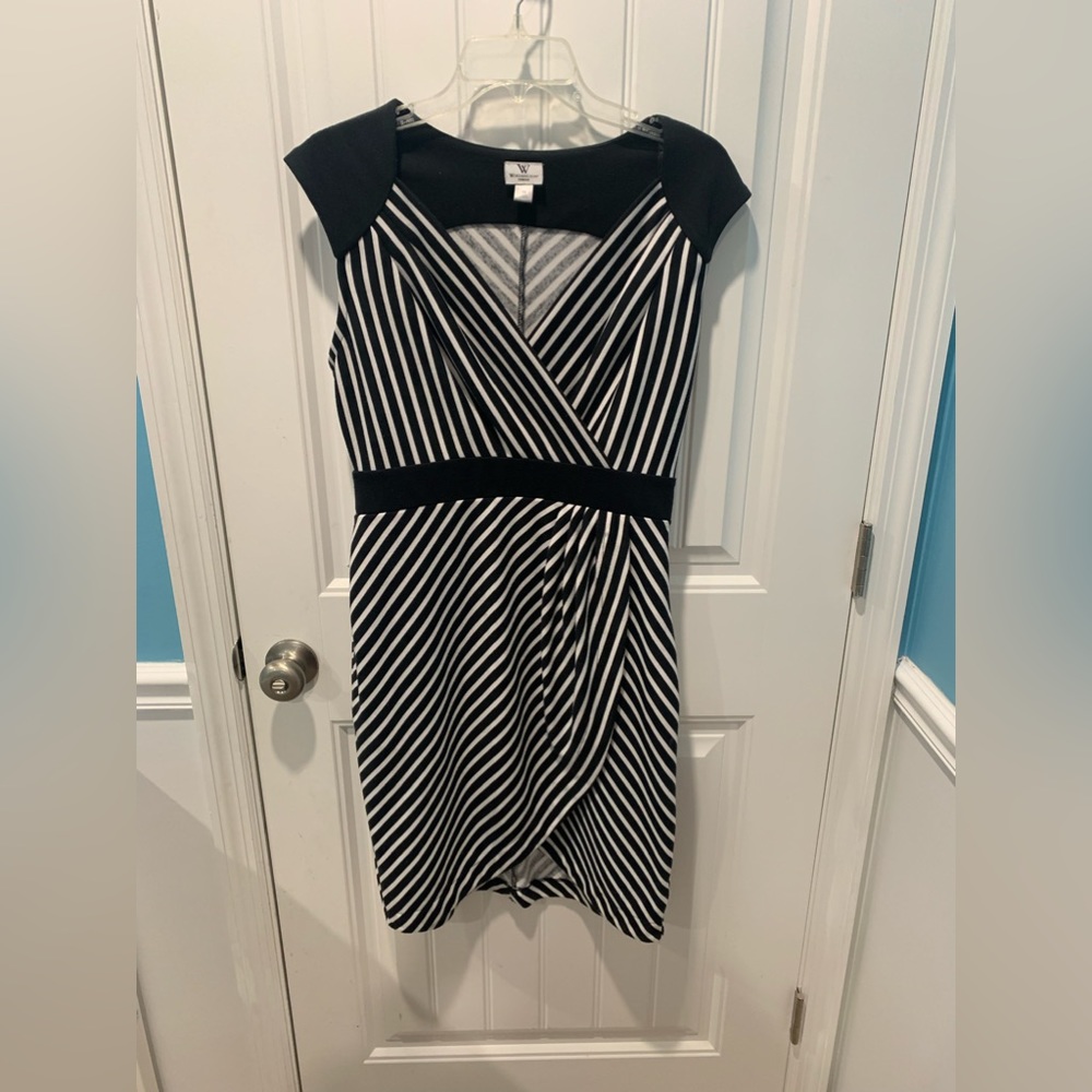Worthington black and white dress size 10